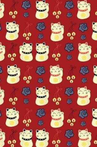 Cover of Journal Notebook Chinese Waving Cats Pattern 5