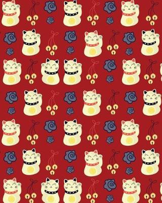 Cover of Journal Notebook Chinese Waving Cats Pattern 5