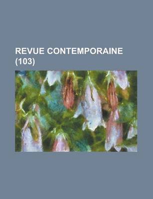 Book cover for Revue Contemporaine (103)