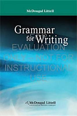 Book cover for Mllit08 Grammar for Writing Gr 8