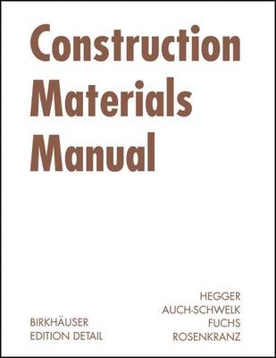 Cover of Construction Materials Manual