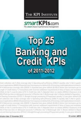 Cover of Top 25 Banking and Credit KPIs of 2011-2012