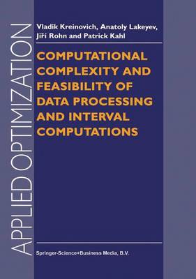 Book cover for Computational Complexity and Feasibility of Data Processing and Interval Computations