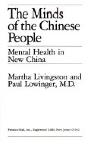 Cover of The Minds of the Chinese People