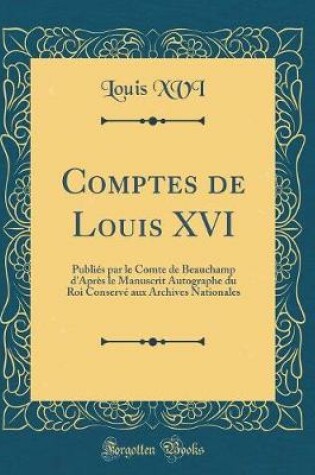 Cover of Comptes de Louis XVI