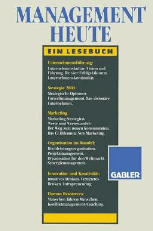 Cover of Management heute