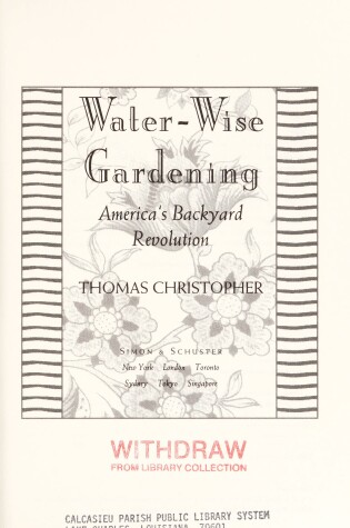 Cover of Water-Wise Gardening