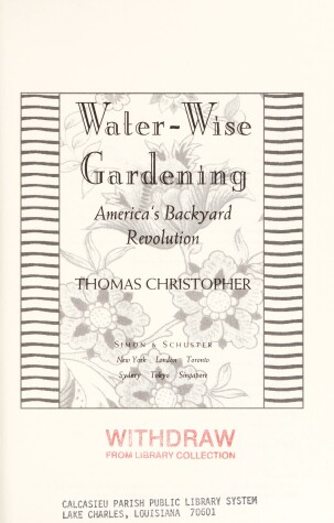 Book cover for Water-Wise Gardening
