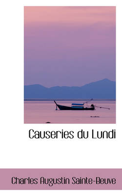 Book cover for Causeries Du Lundi