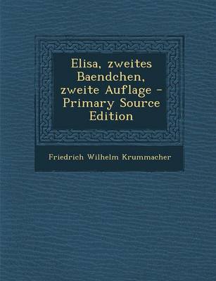 Book cover for Elisa, Zweites Baendchen, Zweite Auflage