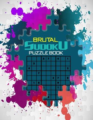 Book cover for Brutal Sudoku puzzle book