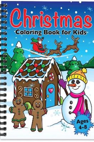 Cover of Christmas Coloring Book for Kids Ages 4-8