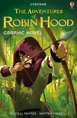 Book cover for The Adventures of Robin Hood Graphic Novel