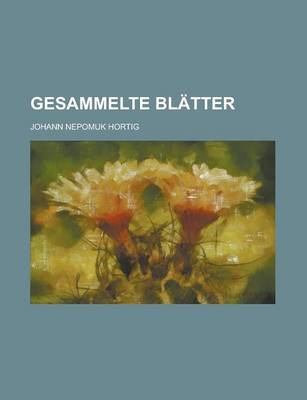 Book cover for Gesammelte Blatter