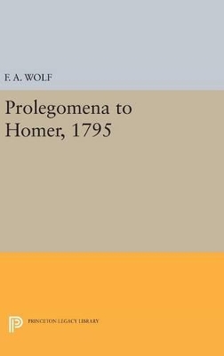 Cover of Prolegomena to Homer, 1795