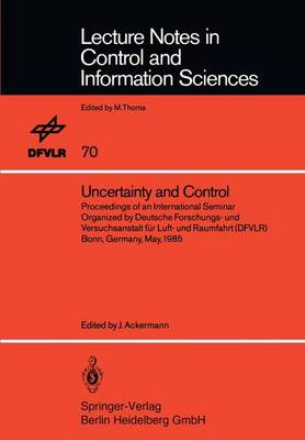 Book cover for Uncertainty and Control