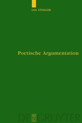 Cover of Poetische Argumentation