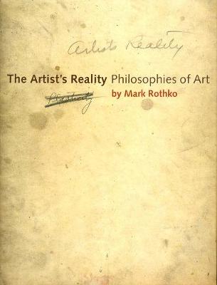 Book cover for The Artist's Reality