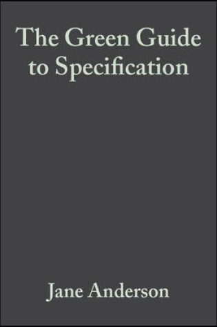 Cover of The Green Guide to Specification