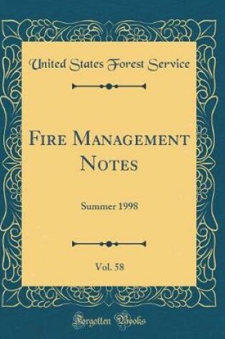 Cover of Fire Management Notes, Vol. 58