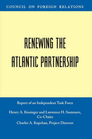 Cover of Renewing the Atlantic Partnership