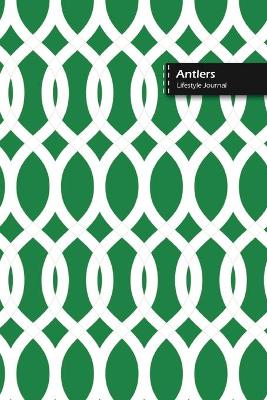 Book cover for Antlers Lifestyle Journal, Blank Write-in Notebook, Dotted Lines, Wide Ruled, Size (A5) 6 x 9 In (Green)