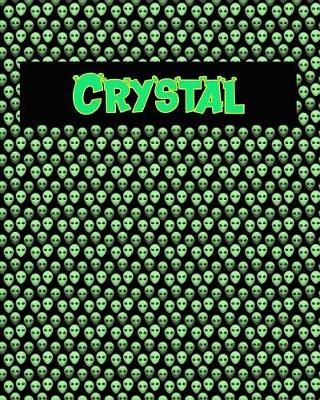 Book cover for 120 Page Handwriting Practice Book with Green Alien Cover Crystal