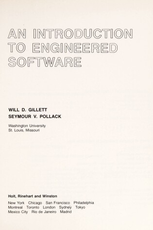 Cover of Introduction to Engineered Software