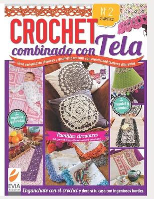 Book cover for Crochet combinado con tela 2
