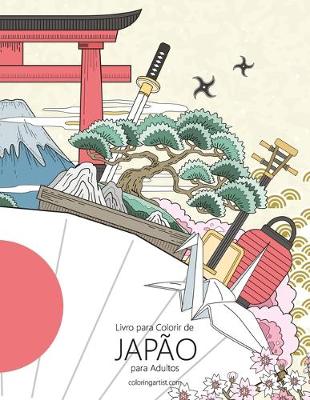 Book cover for Livro para Colorir de Japão para Adultos