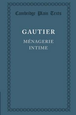 Cover of Menagerie intime