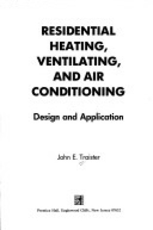 Cover of Residential Heating Ventilation and Air Conditioning