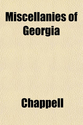 Book cover for Miscellanies of Georgia