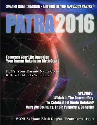 Book cover for Patra 2016 (Hindu Astrological Calendar & More)