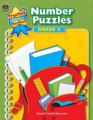 Cover of Number Puzzles Grade 4