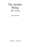 Book cover for Jacobite Rising of 1715