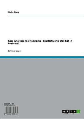 Book cover for Case Analysis Realnetworks