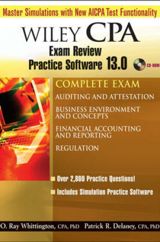 Cover of Wiley CPA Examination Review Practice Software 13.0, Complete Set