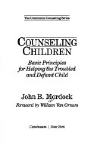 Cover of Counseling Children