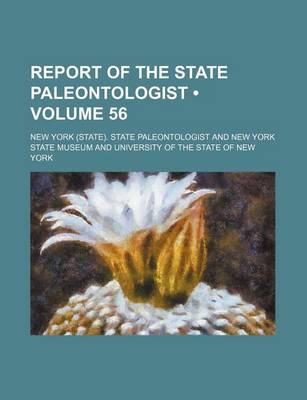 Book cover for Report of the State Paleontologist (Volume 56)