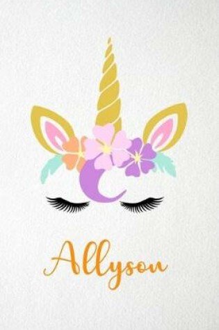 Cover of Allyson A5 Lined Notebook 110 Pages