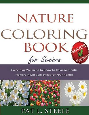 Book cover for Nature Coloring Book For Seniors