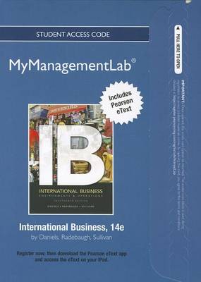 Book cover for 2012 MyLab Management with Pearson eText -- Access Card -- for International Business