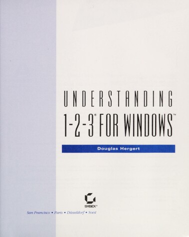 Book cover for Understanding 1-2-3 for Windows