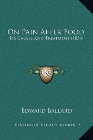 Cover of On Pain After Food