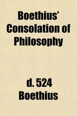 Cover of Boethius' Consolation of Philosophy