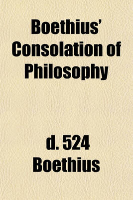 Book cover for Boethius' Consolation of Philosophy