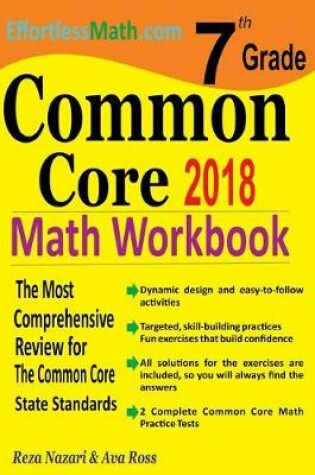 Cover of 7th Grade Common Core Math Workbook