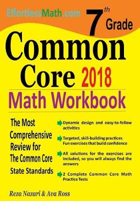 Book cover for 7th Grade Common Core Math Workbook