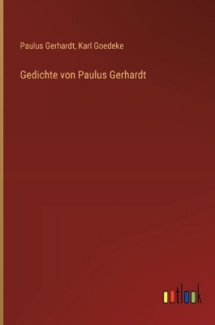 Cover of Gedichte von Paulus Gerhardt